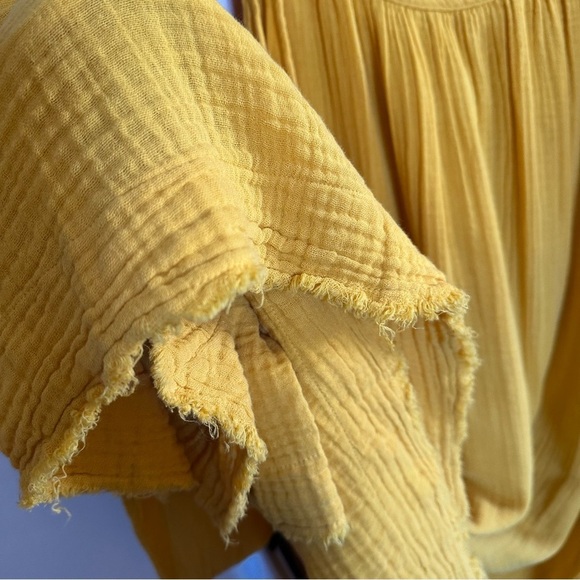 9seed tulum cotton gauze maxi dress in honey - Picture 5 of 7